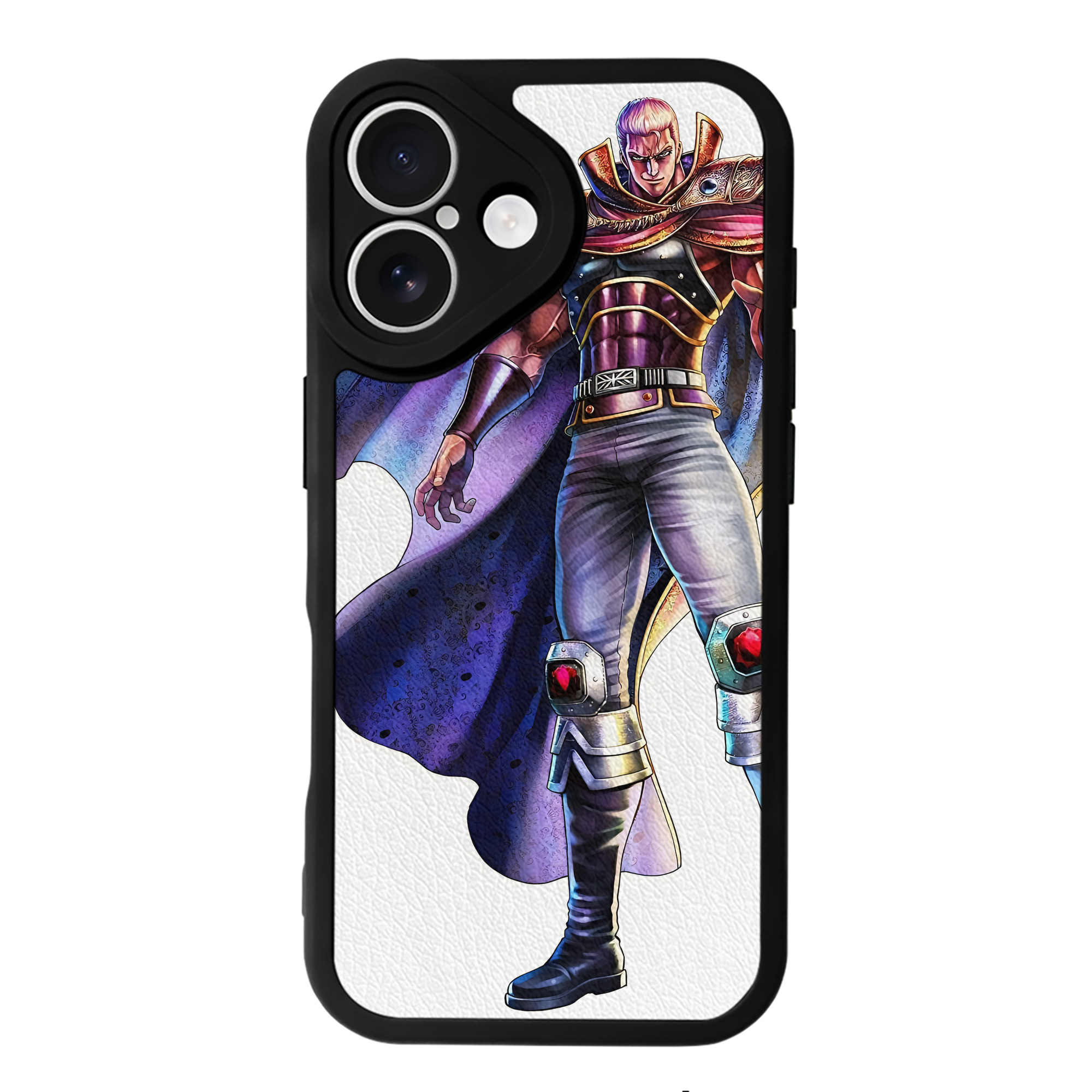 （画像用） 北斗の拳 Fist of the North Star 【iPhone 16シリーズ対応】シリコンスマホケース（レザー調） 材質：シリコン